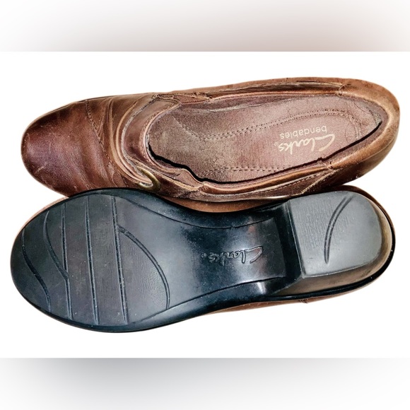 Clark’s Bendables Wish Trance Leather Bootie Pumps - Picture 3 of 4